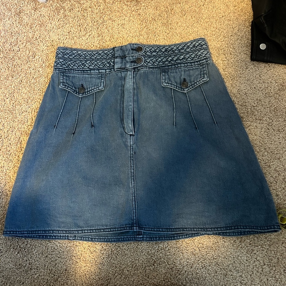 Free People Denim Skirt Size 8
